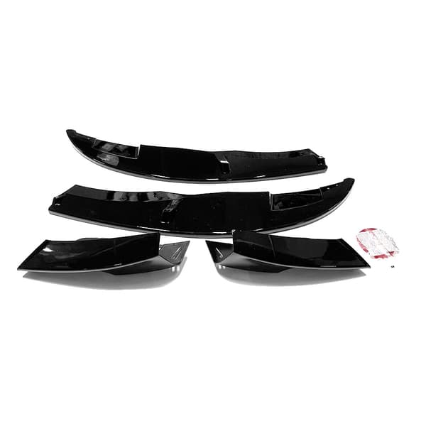 Front Bumper Lip Kit, Aerodynamisk Design, Nem Installation,sort