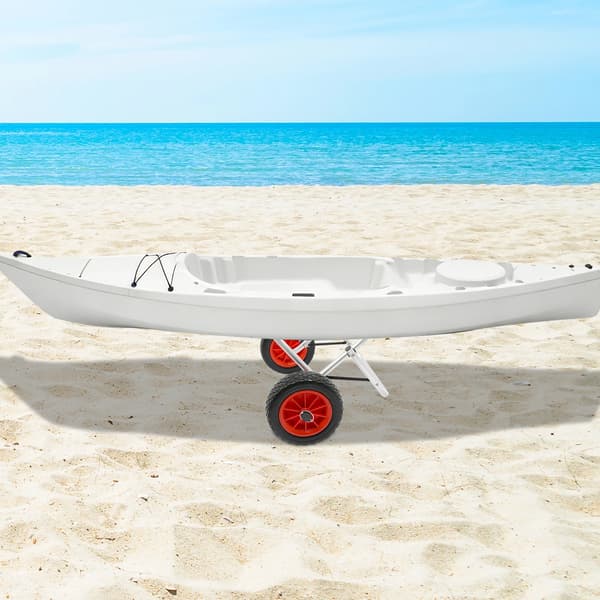 Båttrailer, Hög lastkapacitet, Fällbar design,Silver