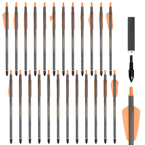 Bueskydning Pil, Carbon Materiale, Letvægtsdesign,24stk Orange