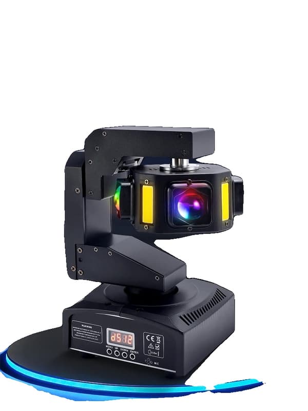 Bevægelseshovedlys, 6 LED-design, DMX-kontrol,EU stik