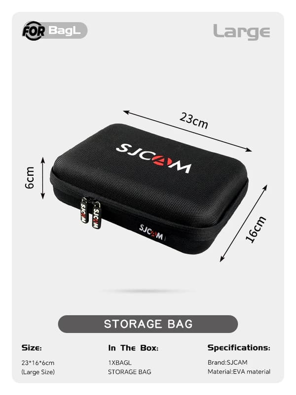 Actionkamera Bärväska, Hållbart Skydd, Kompakt Design,Stor