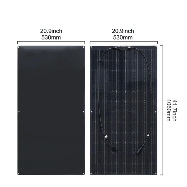 Solpanelkit, Dobbelt Monokrystallinske Paneler, 20A PWM Opladercontroller,12V 24V 200W sæt