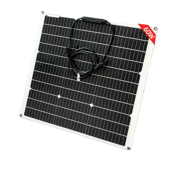 Solpanel, Flexibel Design, Hög Effektivitet,60w  1st