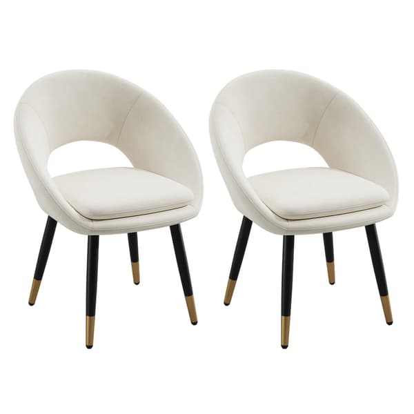Spisestol, Komfortabel Velour Polstring, Moderne Stil,2 stk