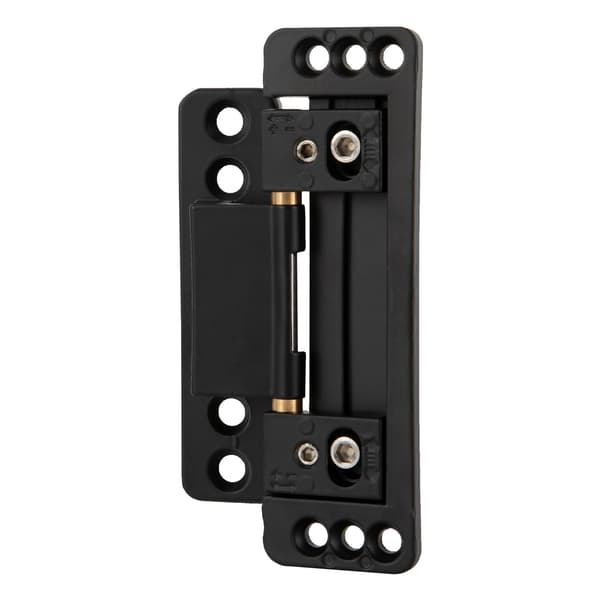 Pivot hængsel, zinklegering konstruktion, 110° justerbart design,sort