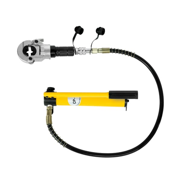 Hydraulisk Crimpverktygssats, 6-tonskraft, 9 utbytbara stansar,GUL