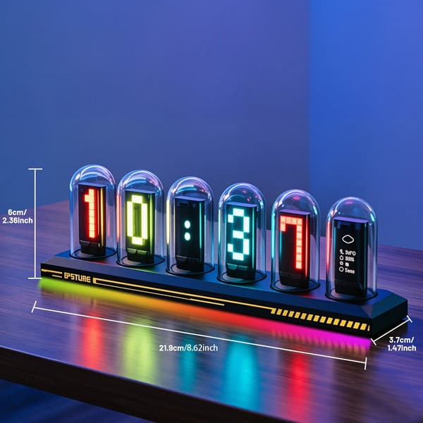Ur, Smart Display, Tilpasselig Belysning,Base med RGB lys