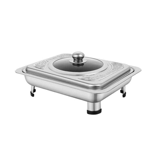 Matlagning Spis, Rostfritt Stål Bricka, Isolerat Matserveringsset,Silver