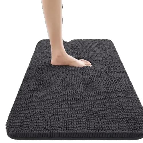 Badeværelsesmåtte, Blød Mikrofiber, Moderne Design,Dyb Gary, 51x76