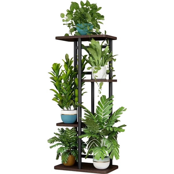 Plantebord, Multi-niveau Design, Robust Metalramme,4 niveau