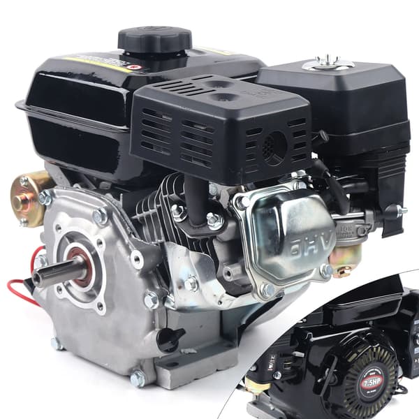 Gasmotor, 7,5HK, Elektrisk Start,svart