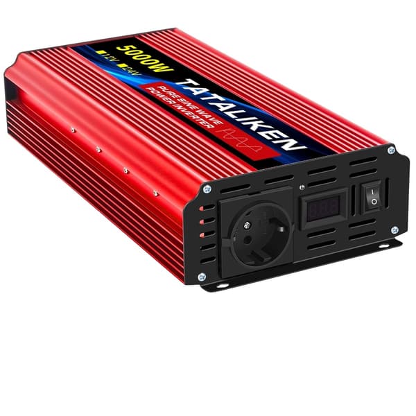 Inverter, Digital Display, Temperaturstyrd Fläkt,220V-b, 12V-a, 5000W