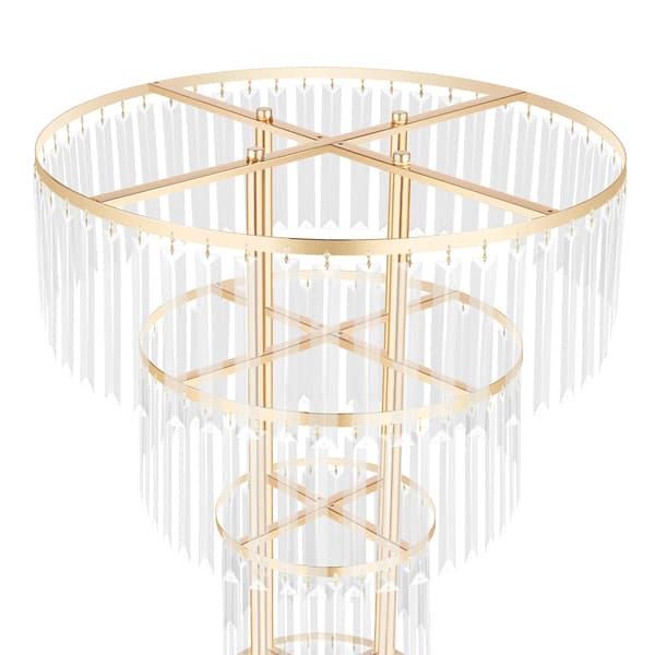 Blomsterstand, 4-lags design, fritstående,Guld