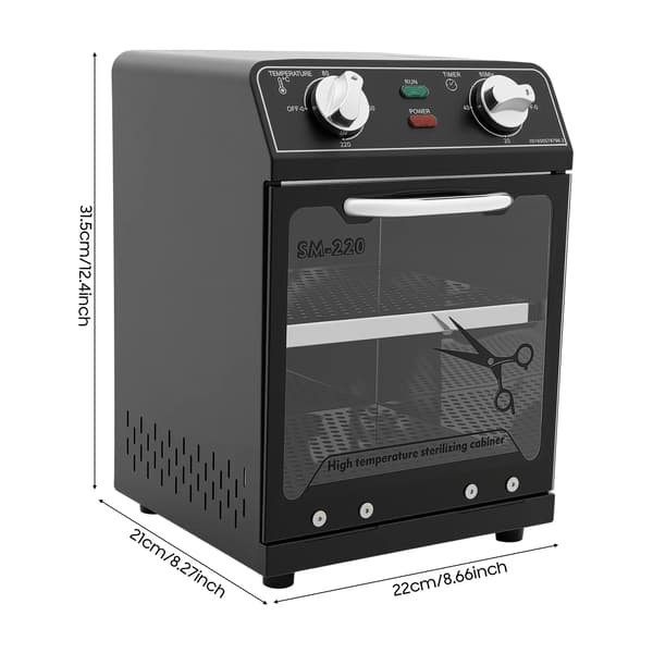 Sterilisator, 600W Effekt, 8L Kapacitet,svart, EU
