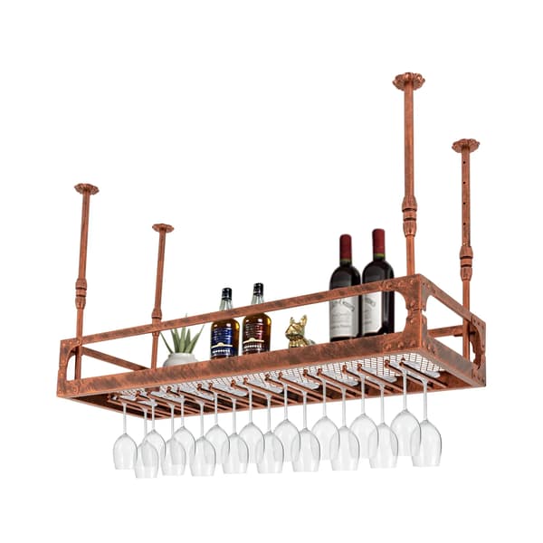 Flydende hylde, loftmontering, justerbar højde,Bronze
