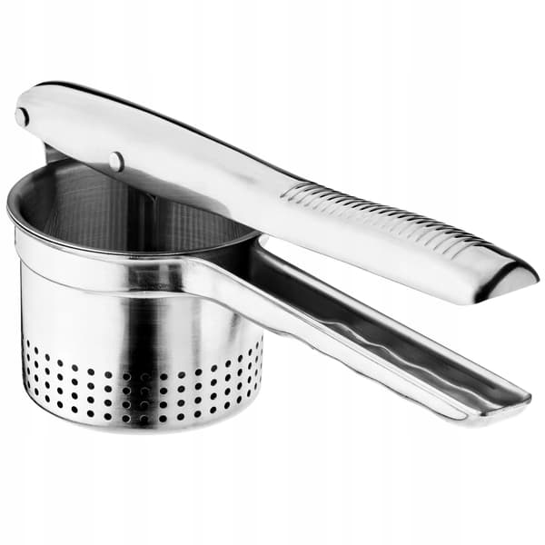 Potatis- och grönsakspress, rostfritt stål, diskmaskinssäker,Silver