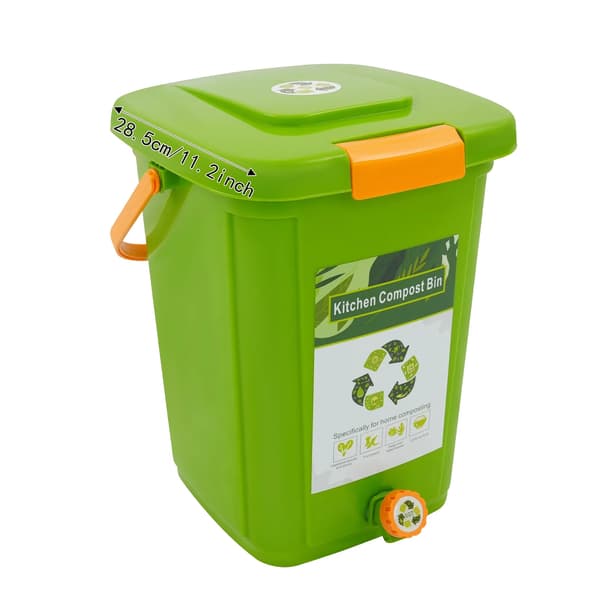Kompostbehållare, Stor Kapacitet, Luktkontroll Lock,20L