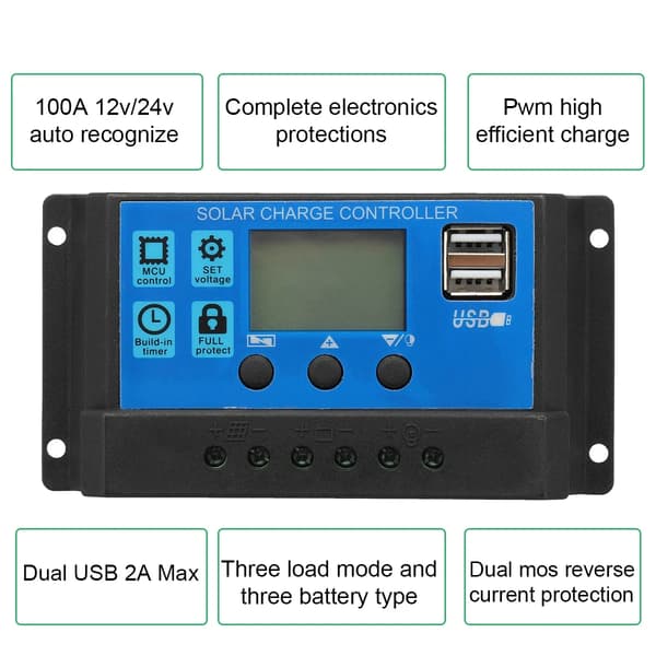 Solpanel Kit, Fuldstændigt Opladningssystem, Pålidelig Ydelse,500W, Med controller
