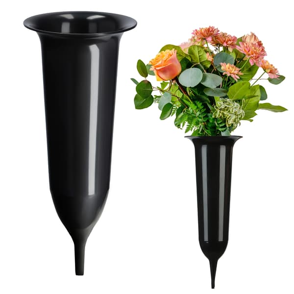 Vas, Elegant Design, Väderbeständig,svart, L