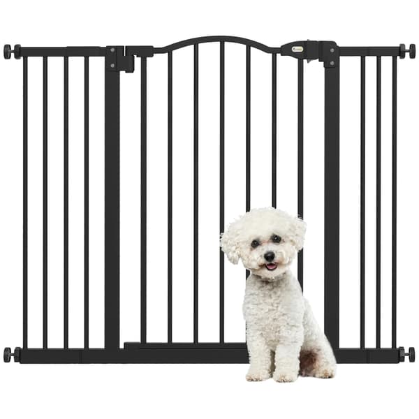 Hundbarriär, Justerbar Bredd, Hållbart Material, 87X3.5X78 cm, svart