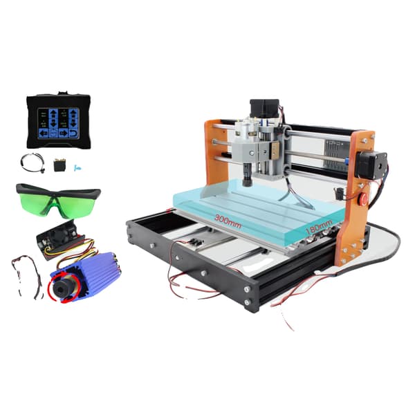 CNC Router, Laser Gravør, USB Forbindelse,TILFØJ touch+7w Laser