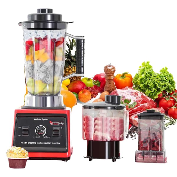 Mixer, Hög Effekt Motor, 3-i-1 Mångsidighet,Röd, EU