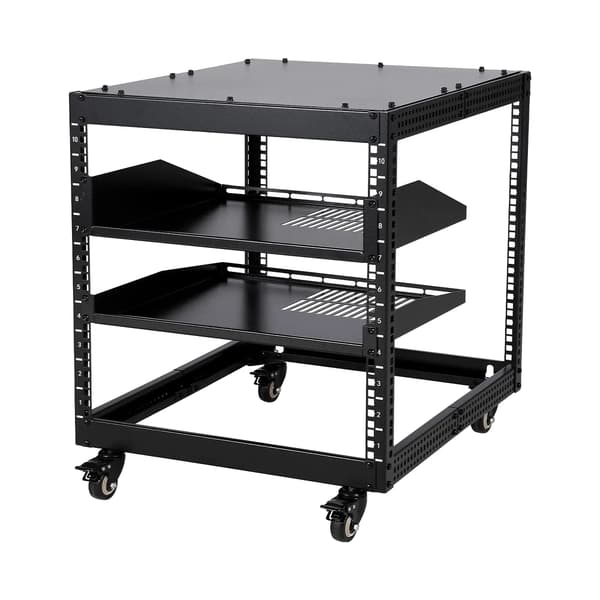Serverrack, Justerbart Djup, Hållbar Stål Konstruktion,10U