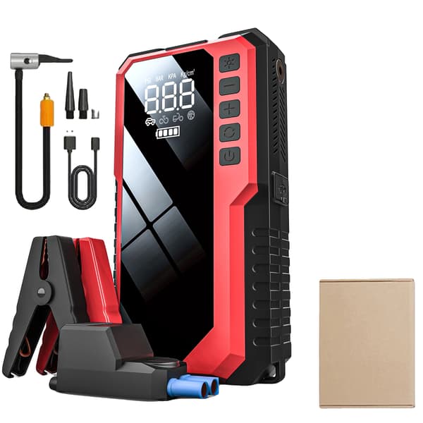 Bilstartare, 12000mAh Powerbank, Däckpump,CYD17