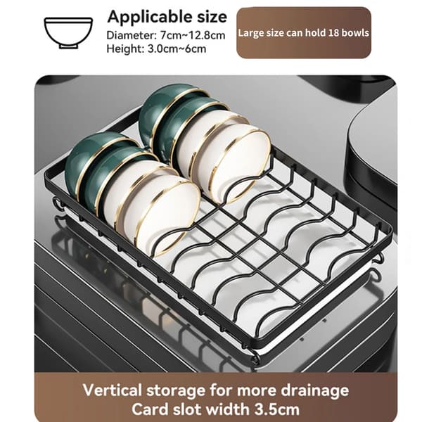 Vaskestativ, Stor Kapacitet, Multifunktionel Organizer,3-lags, sort