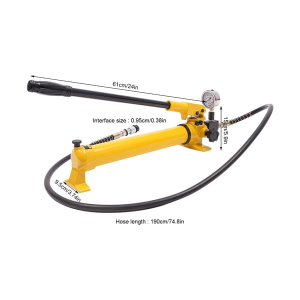 Hydraulisk Pump, Manuell Drift, Hög Oljevolym,GUL
