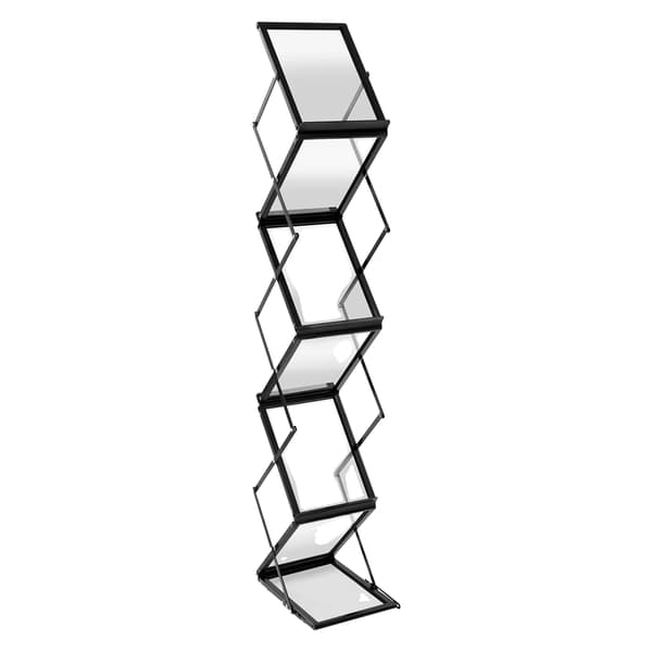 Tidningsställ, Fällbar Design, Mångsidig Tillämpning,Silver