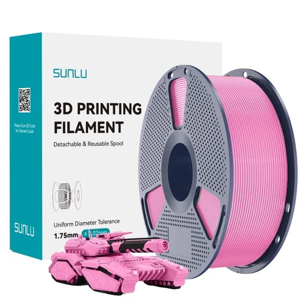 PLA Filament, Høj Flowability, 1KG Spole,HS-PLA Pink