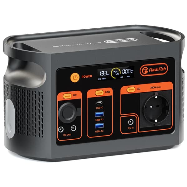 Bärbar Kraftstation, Hög Kapacitet, Snabbladdning, E103 AC 300W