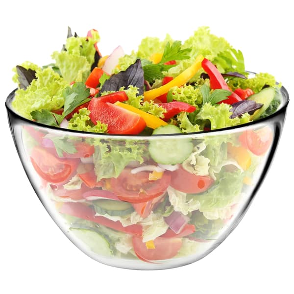 Salatskål, Glasmateriale, 17 cm Diameter, Egnet til Forskellige Fødevarer, Ideel til Samlinger, CE / EU Certificeret
