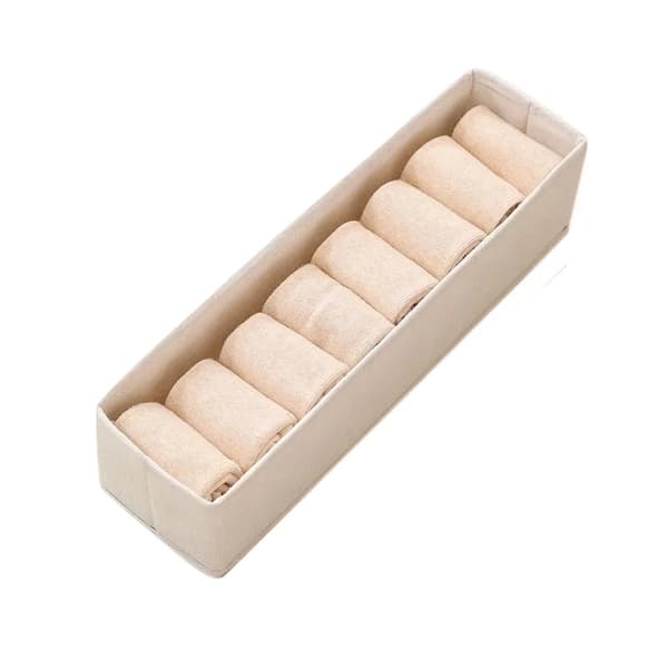 Opbevaringsorganisator, Foldbart Design, Alsidig Brug,S-Beige