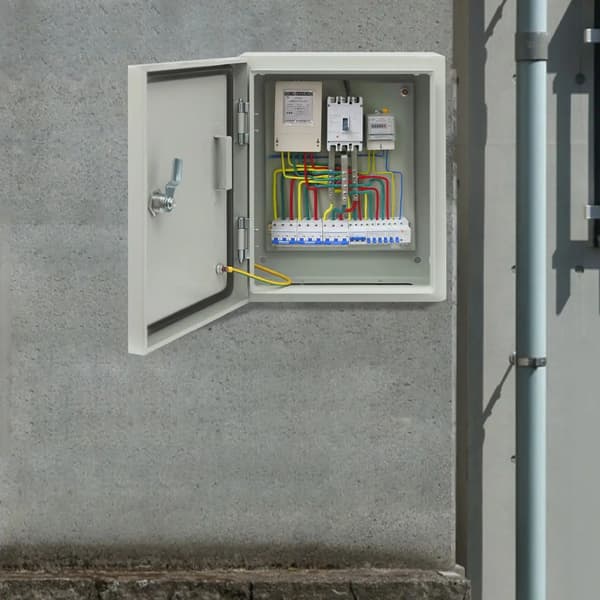 Elbox, IP55 Vattentät, Låsbart Säkerhet,Elfenben