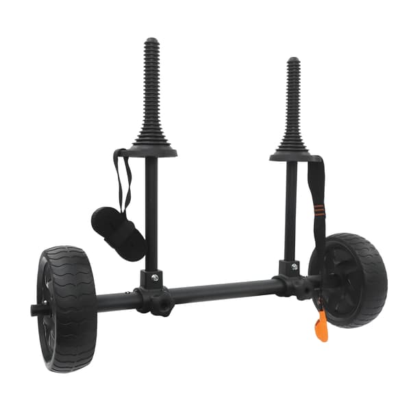 Kajakvogn, Justerbar Bredde, 45kg Belastningsevne,sort
