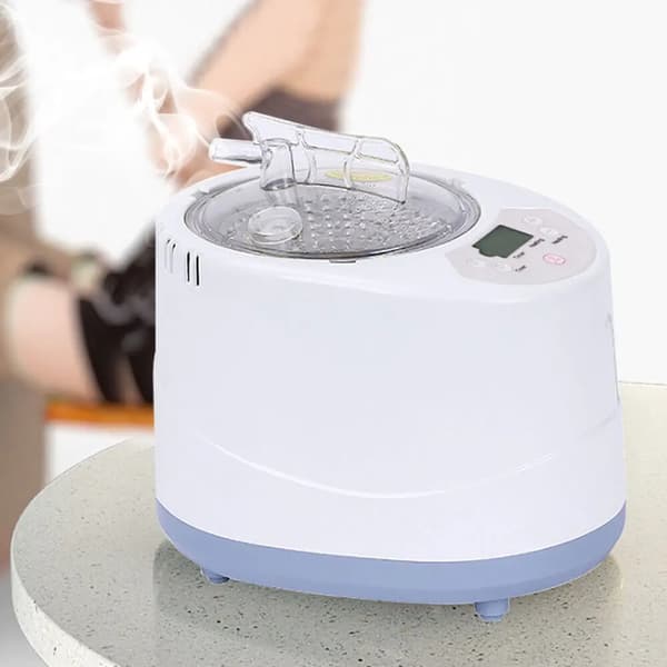 Dampgenerator, 304 rustfrit stål, 1000 watt, opvarmer på 10-15 minutter, timer 5-95 minutter, 0,66 gallon