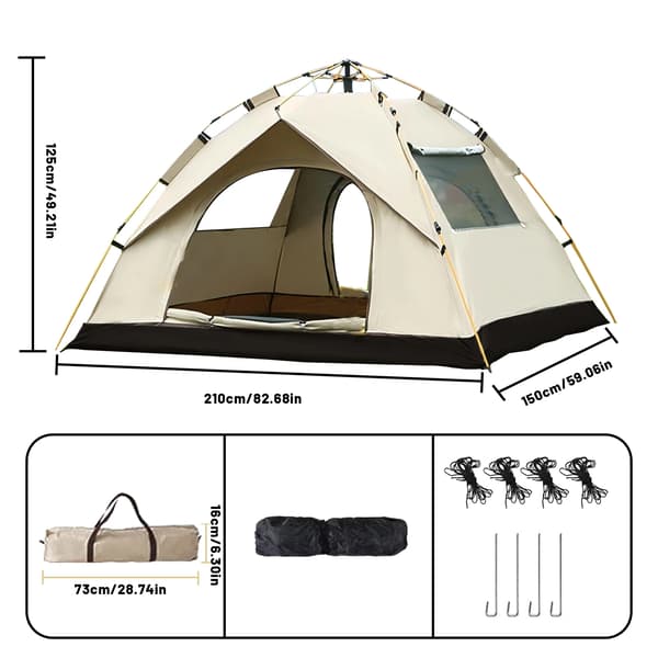 Camping telt, automatisk åbning, dobbelte døre,S22-a