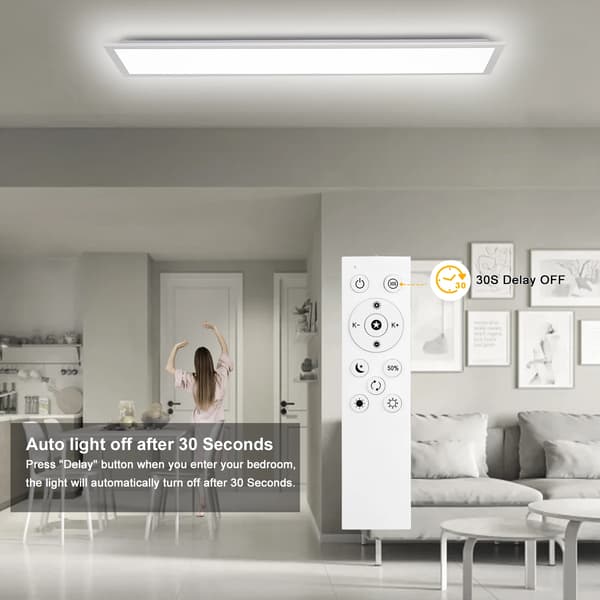 LED Loftlamper, 3300 Lumen, Dæmpbar & Justerbar Farvetemperatur,100cm, 30w