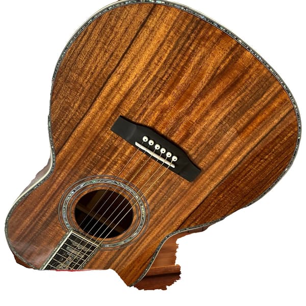 Guitar, Ebenholtz Fingerboard, Koa Krop,Brun