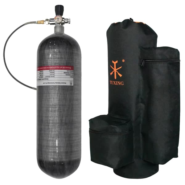 Cylinder, Kolfiber Material, Högtryckskapacitet,6.8L med påse VentilB