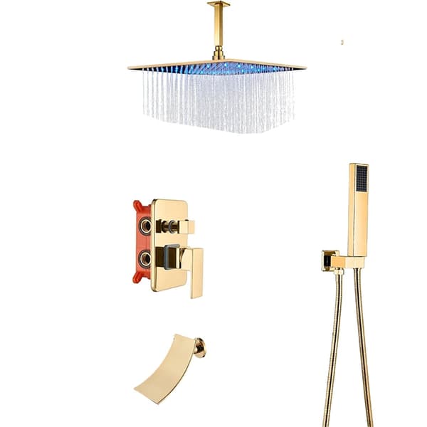 Duschkran, Vattenfall Design, Hållbara Material,12 tum