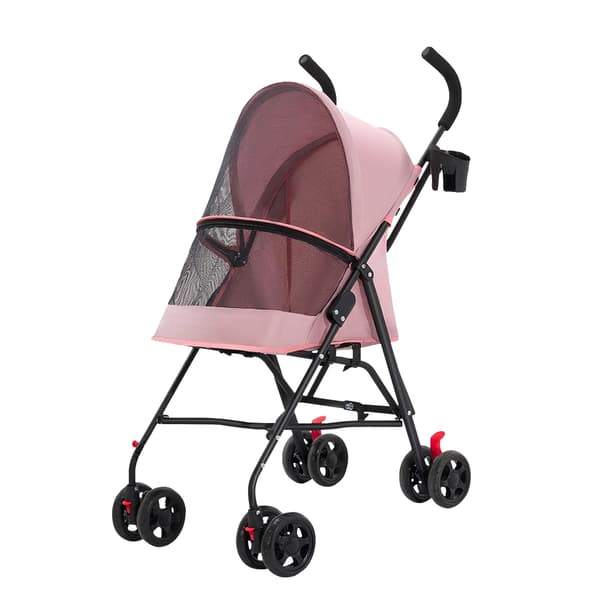 Djurtransportör, Kompakt Design, Bekväm Hantering,Rosa