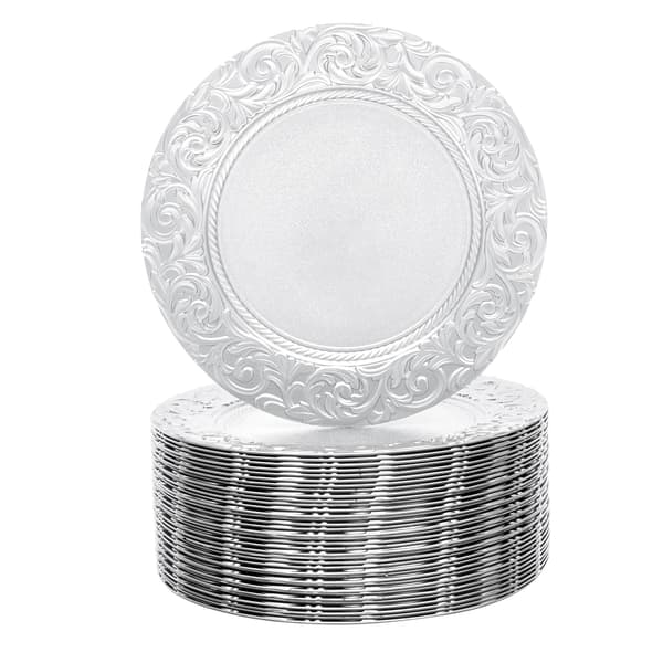 Serveringsfat, Elegant Design, Återanvändbar Set om 100,Silver