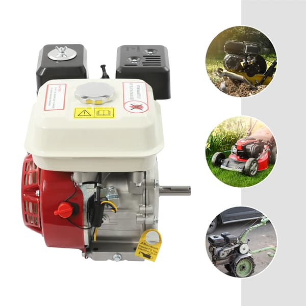 Motor, 4-takts, 7,5 HK,Rød og Sort