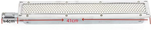 Gasgrill, Infrarød Sideskærm, Rustfrit Stål Konstruktion,Sølv