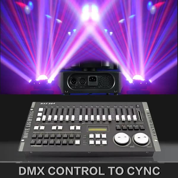 Diskolys, Multi-Effekt Funktionalitet, Styring via Stemmesignal,EU stik, Varmt lys