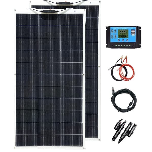 Solpaneler, Høj Effektivitet, Fleksibelt Design,12V 240W solarkit-A