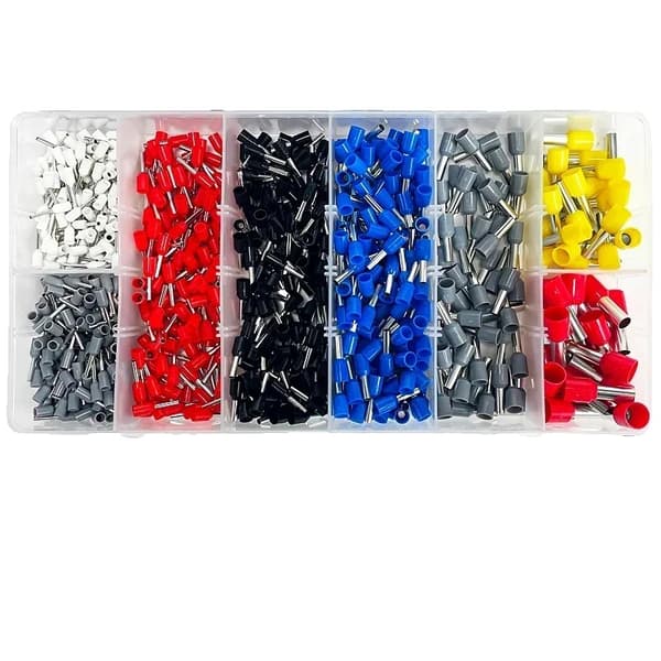 Krympeterminal Sæt, Kobbermateriale, Assorterede Størrelser,VE-KIT-800Pcs-1